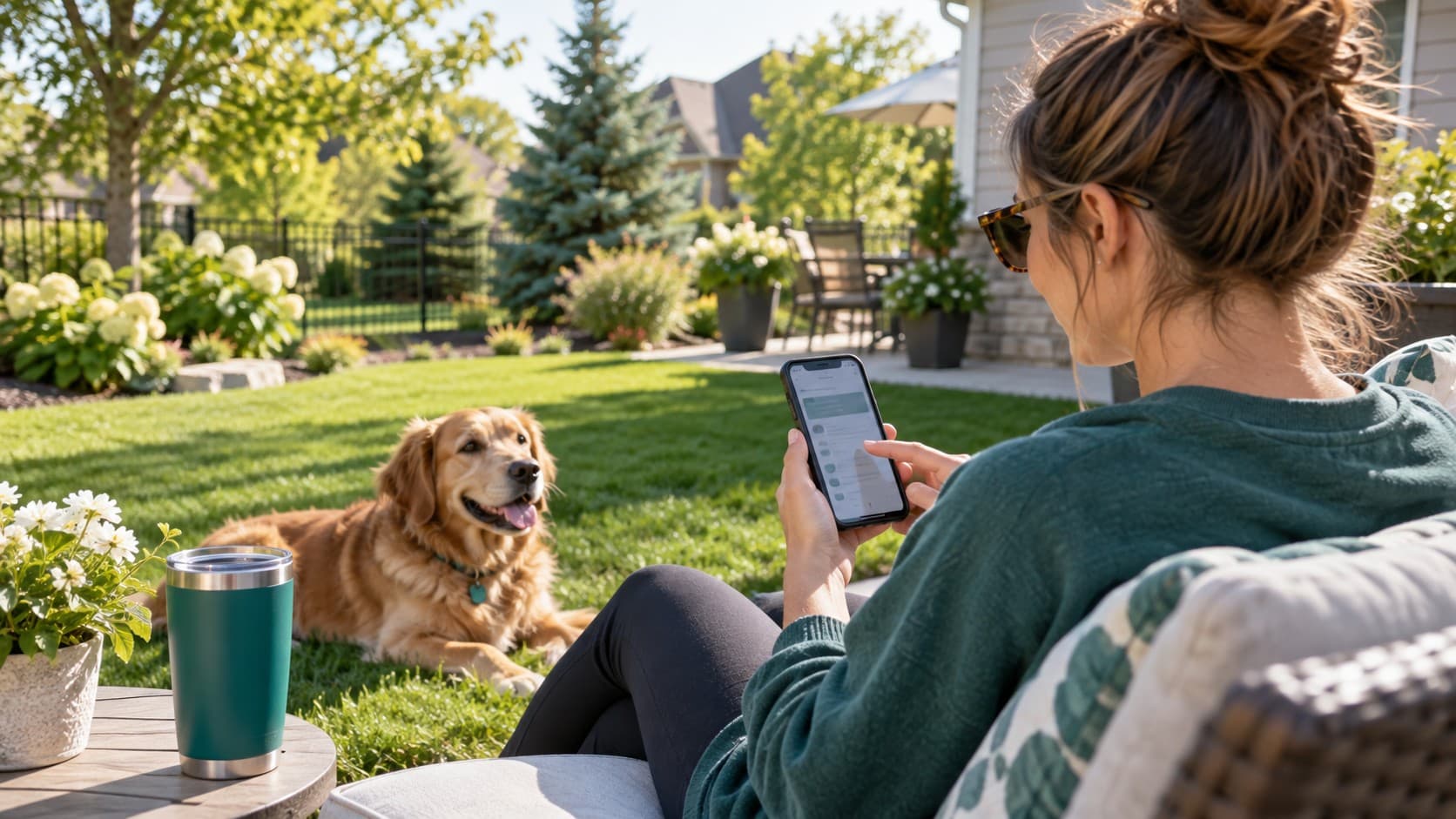 A Brookfield-area dog owner scheduling weekly scooping from the backyard